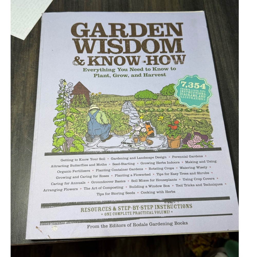 Garden Wisdom & Know-How‎ Rodale Gardening Books Practical Guide Paperback Book